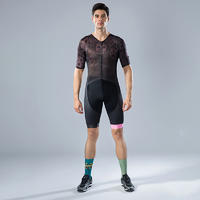 Men’s short sleeves custom cycling Tri suits BQ003