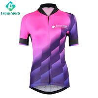 Fashion Gradient cycling jersey for ladies BQ0006-1